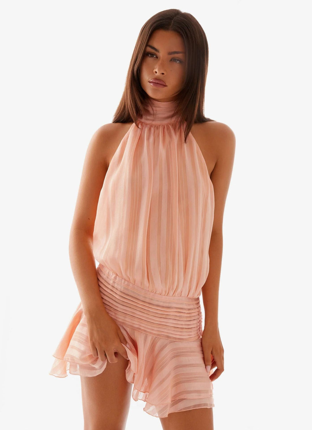 Gianna | Halter Lace Mini Dress