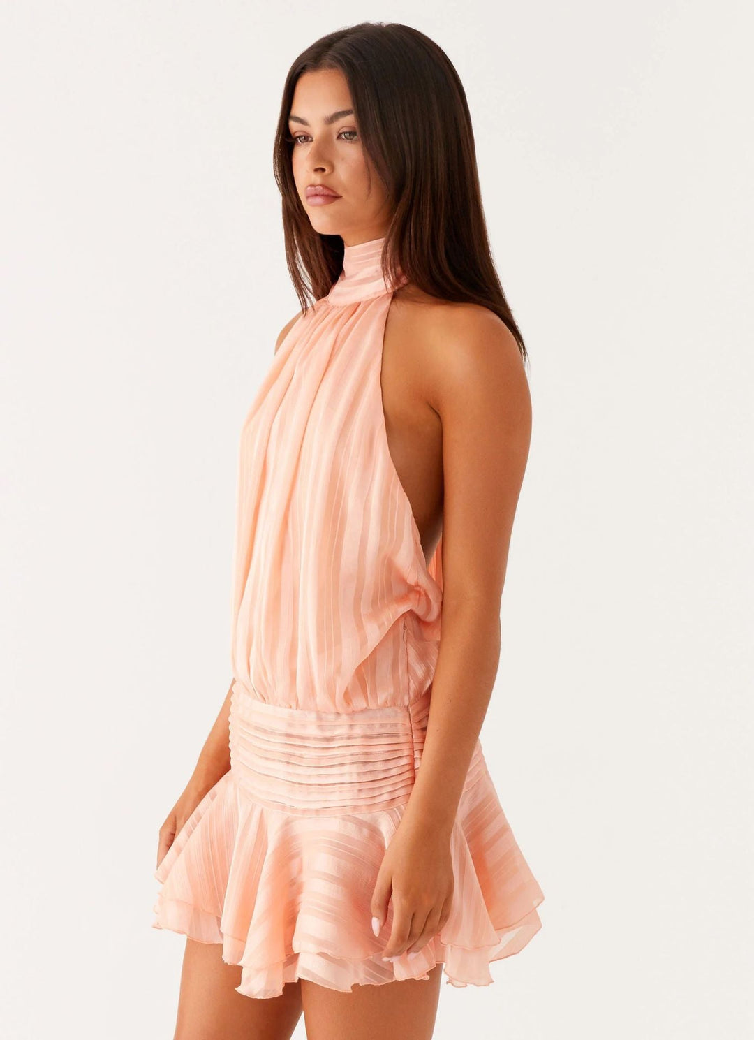 Gianna | Halter Lace Mini Dress