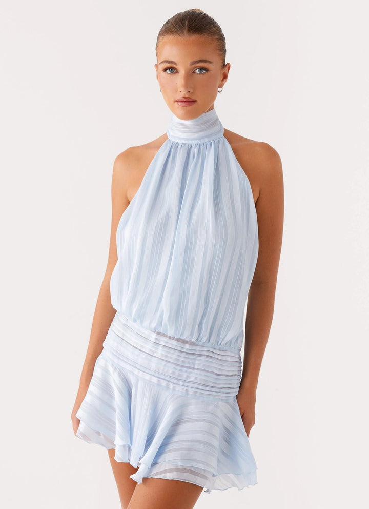 Gianna | Halter Lace Mini Dress